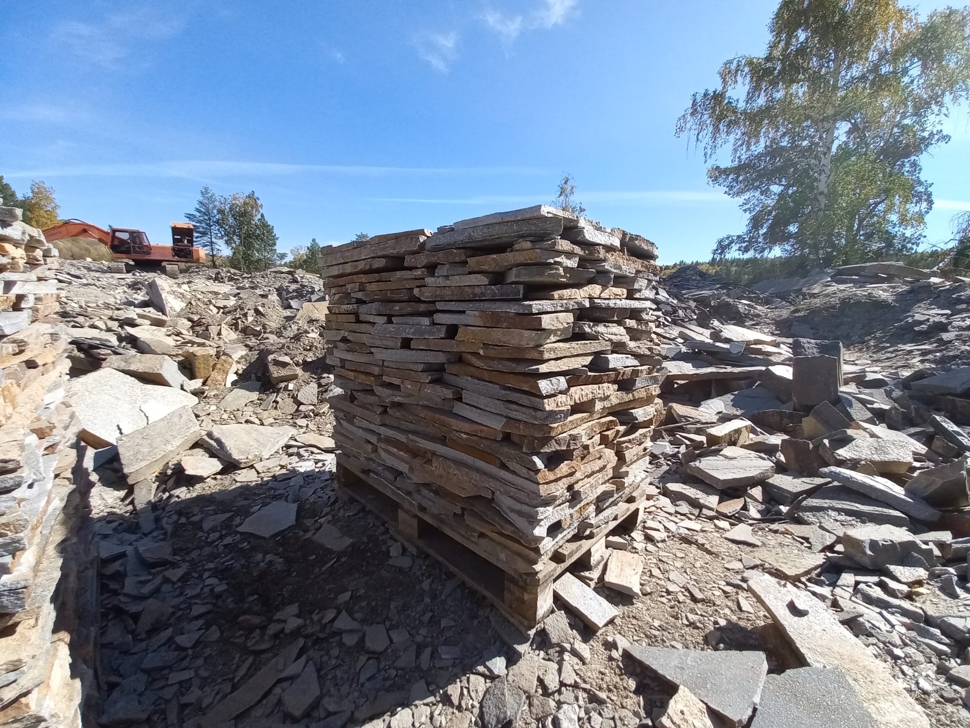 Плитняк златолит серебристый для мощения на бетон купить в Красноярском крае