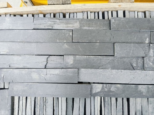 Плитка чёрная из натурального камня фасадная 30 см * 5 см, толщина 7 мм -30 мм купить в Красноярском крае