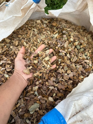 Златолит персиковый декоративная каменная крошка купить в Красноярском крае