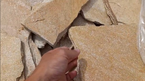 Плитняк златолит жёлтый золотистый для фасада 1,5-3см купить в Красноярском крае